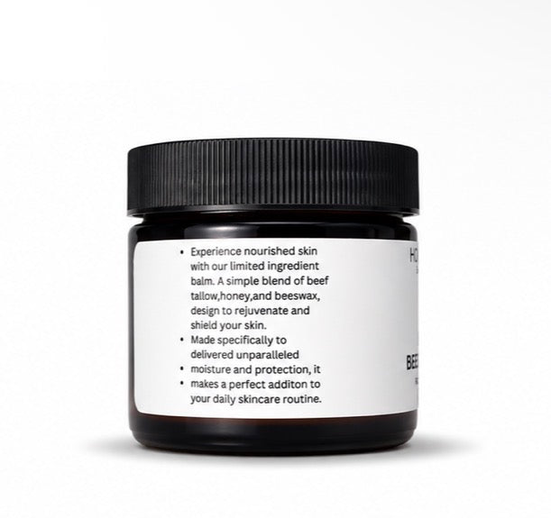 Grass-Fed Beef Tallow Beeswax & Honey Balm – 2 oz