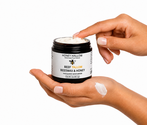 Grass-Fed Beef Tallow Beeswax & Honey Balm – 2 oz