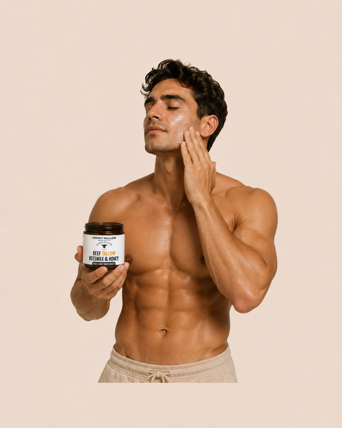 Grass-Fed Beef Tallow Beeswax & Honey Balm – 2 oz